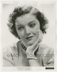 8h659 MYRNA LOY 8x10 key book still '36 head & shoulders portrait from To Mary - With Love!