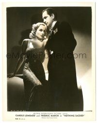 8h677 NOTHING SACRED 8x10.25 still '37 best close up of sexy Carole Lombard & Fredric March!