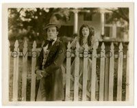 8h685 OUR HOSPITALITY 8x10.25 still '23 Natalie Talmadge stares at real life husband Buster Keaton!