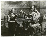 8h729 REVOLT OF MAMIE STOVER 7.25x9.25 still '56 sexy Jane Russell toasting with Richard Coogan!