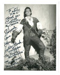 8h022 ROBERT CLARKE signed 8x10 REPRO still '90s full-length as D'Artagnan in The Three Musketeers!