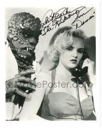 8h021 ROBERT CLARKE signed 8x10 REPRO still '90s as The Hideous Sun Demon with sexy blonde!