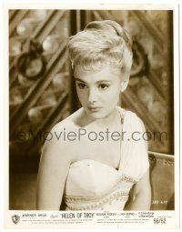 8h759 ROSSANA PODESTA 8x10.25 still '56 sexy close portrait with blonde hair as Helen of Troy!