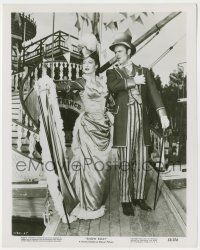 8h785 SHOW BOAT 8x10.25 still '51 sexy Ava Gardner & Robert Sterling in fancy costumes on deck!