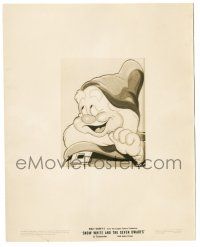 8h795 SNOW WHITE & THE SEVEN DWARFS 8x10 still '37 great c/u of Doc smiling happily!