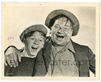 8h820 STABLEMATES 8x10.25 still '38 great close up of Wallace Beery & Mickey Rooney laughing!