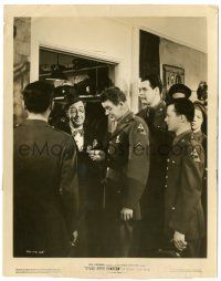 8h825 STAGE DOOR CANTEEN 8x10.25 still '43 great close up of Ed Wynn with WWI soldiers in uniform!
