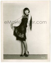 8h858 SYNTHETIC SIN 8x10.25 still '29 full-length portrait of sexy Colleen Moore holding her skirt!