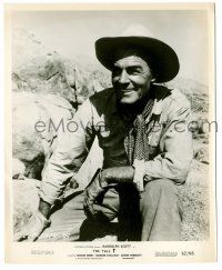8h861 TALL T 8.25x10 still '57 Budd Boetticher, great smiling portrait of cowboy Randolph Scott!
