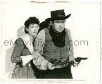 8h958 WHEN THE DALTONS RODE 8.25x10 still '40 Kay Francis stands behind Broderick Crawford w/guns!