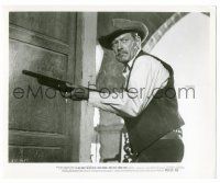 8h968 WILD BUNCH 8.25x10 still '69 great close up of William Holden with shotgun, Sam Peckinpah!