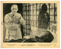 8h349 GHOST OF FRANKENSTEIN English FOH LC '42 Lionel Atwill stares down at bearded Bela Lugosi!