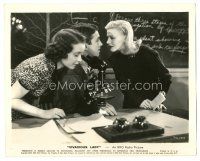 8h948 VIVACIOUS LADY 8.25x10 still '38 Ginger Rogers with James Stewart & Mercer at microscope!