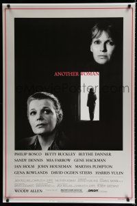 8j064 ANOTHER WOMAN 1sh '88 directed by Woody Allen, w/Gena Rowlands & Mia Farrow!
