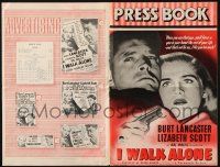 8k543 I WALK ALONE English pressbook '48 Burt Lancaster, sexy Lizabeth Scott, cool image & tagline!