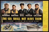 8k712 SEA SHALL NOT HAVE THEM English pressbook '55 British soldiers Michael Redgrave & Dirk Bogarde