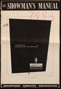 8k546 INCREDIBLE SHRINKING MAN pressbook '57 Jack Arnold, classic Reynold Brown sci-fi artwork!