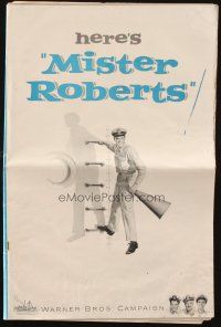 8k623 MISTER ROBERTS pressbook '55 Henry Fonda, James Cagney, William Powell, Lemmon, John Ford