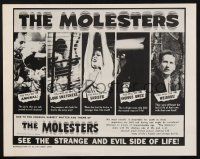 8k625 MOLESTERS pressbook '64 bizarre Swiss pseudo-documentary about child molesters!