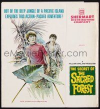 8k716 SECRET OF THE SACRED FOREST pressbook '70 Gary Merrill, adventure art by Williams!