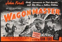 8k820 WAGON MASTER pressbook '50 John Ford's successor to Fort Apache & She Wore a Yellow Ribbon!