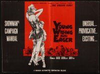 8k849 YOUNG, WILLING & EAGER pressbook '62 youth seeking thrills, great bad girl image!