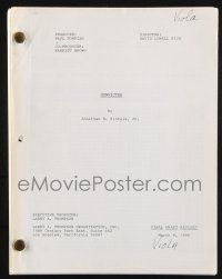 8k078 CONVICTED revised final draft TV script March 4, 1986, screenplay by Jonathan B. Rintels Jr.