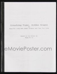 8k081 CROUCHING TIGER HIDDEN DRAGON script '00 screenplay by Ling, Schamus & Jung!