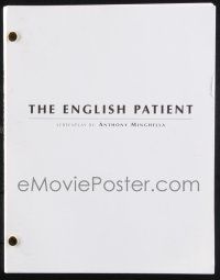8k097 ENGLISH PATIENT script '96 screenplay by director Anthony Minghella!