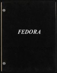 8k104 FEDORA script '78 screenplay by Billy Wilder & I.A.L. Diamond!