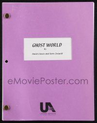 8k117 GHOST WORLD shooting script February 25, 2000, screenplay by Daniel Clowes & Terry Zwigoff!