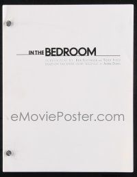8k142 IN THE BEDROOM script '01 screenplay by Rob Festinger & Todd Field!