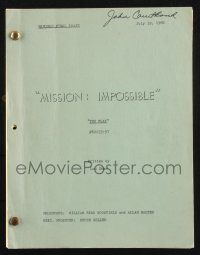 8k188 MISSION IMPOSSIBLE revised final draft TV script July 19, 1968, screenplay by Lou Shaw!