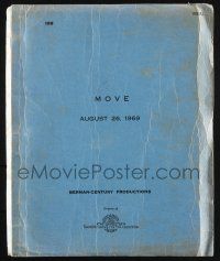8k193 MOVE final draft script August 26, 1969, screenplay by Joel Lieber!