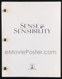 8k235 SENSE & SENSIBILITY script Apr 17, 1995, screenplay by Emma Thompson, from Jane Austen novel