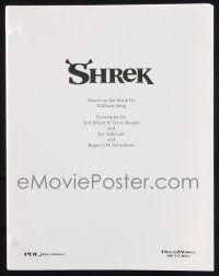 8k239 SHREK script '01 screenplay by Ted Elliott, Terry Rossio, Joe Stillman & Roger Schulman!