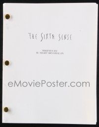 8k244 SIXTH SENSE final shooting script Nov 2, 1998 screenplay by Shyamalan, sent to Academy member