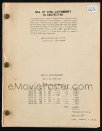 8k264 THAT'S ENTERTAINMENT continuity script May 20, 1974 screenplay by Jack Haley Jr.