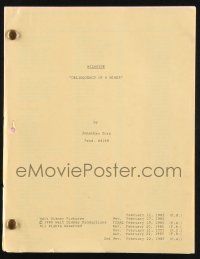 8k282 WILDSIDE TV script February 22, 1985, screenplay by Jonathan Torp, Delinquency of a Miner!