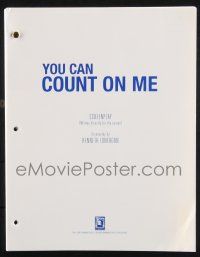 8k285 YOU CAN COUNT ON ME final draft script '00 screenplay by Kenneth Lonergan!