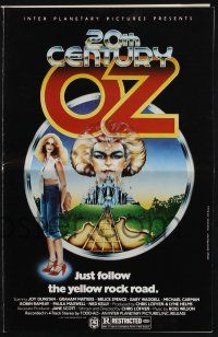 8k289 20TH CENTURY OZ pressbook '77 Australian rock 'n' roll version of The Wizard of Oz!