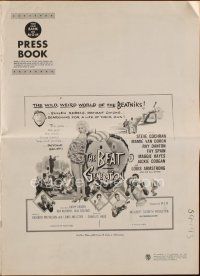 8k331 BEAT GENERATION pressbook '59 sexy Mamie Van Doren trapped by beatnik Danton, Louis Armstrong