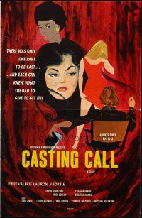8k376 CASTING CALL pressbook '72 each sexy girl knew what she had to give to get the only part!