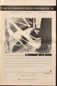 8k402 COVENANT WITH DEATH pressbook '67 the line between lust, love & murder is fragile as her neck!
