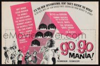 8k492 GO GO MANIA pressbook '65 Pop Gear, The Beatles, rock & roll, the new international beat!