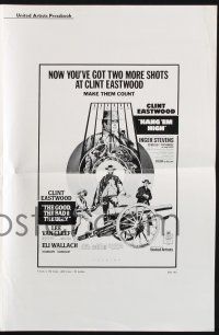 8k500 GOOD, THE BAD & THE UGLY/HANG 'EM HIGH pressbook '69 you have 2 more shots at Clint Eastwood!