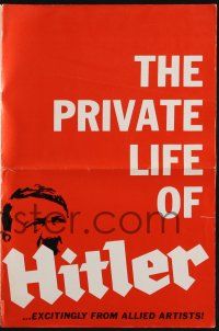 8k524 HITLER pressbook '62 Richard Basehart in title role as Adolf, revealed for the first time!