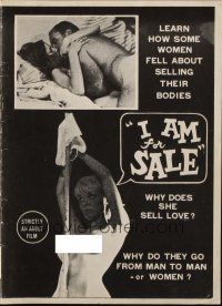 8k541 I AM FOR SALE pressbook '68 learn how some women feel about selling their bodies!