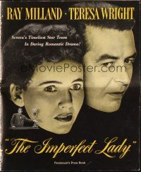 8k544 IMPERFECT LADY pressbook '46 Lewis Allen directed, Ray Milland & Teresa Wright!