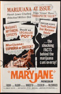 8k612 MARYJANE pressbook '68 marijuana, drugs, Fabian, Teri Garr, they have blown their minds!